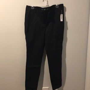 Black skinny leg pants